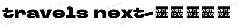 travels next字体转换